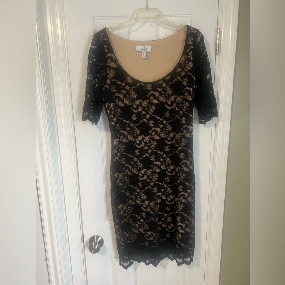 Belle Badgley Mischka Black Lace dress